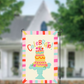 Colorful Tiered Cake Garden Flag