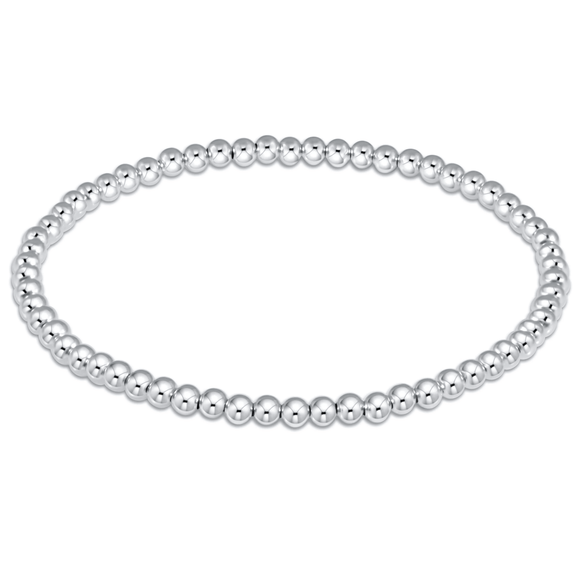 3mm Classic Sterling Bead Bracelet - She Chester