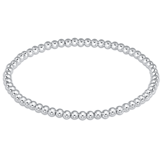 3mm Classic Sterling Bead Bracelet - She Chester