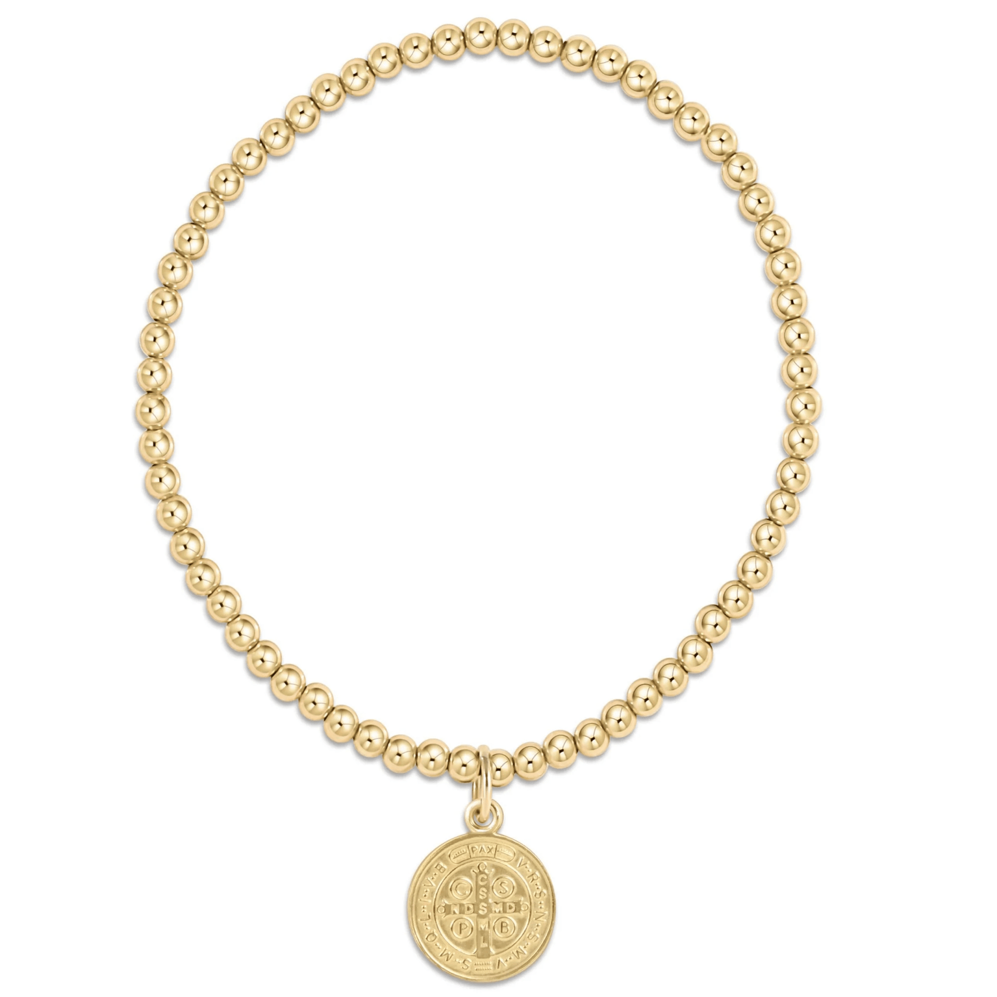 3mm Gold Beaded Blessed Disc - She Chester