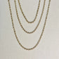 3mm Rope Chain Thick GF - She Chester