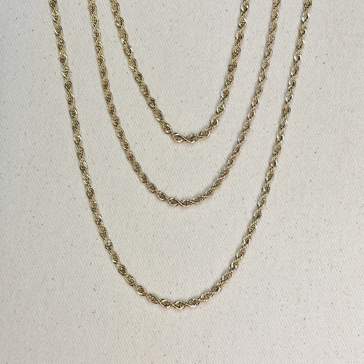 3mm Rope Chain Thick GF - She Chester