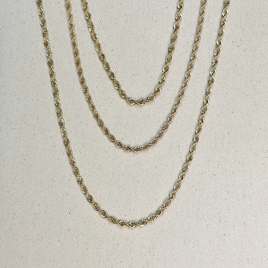 3mm Rope Chain Thick GF - She Chester