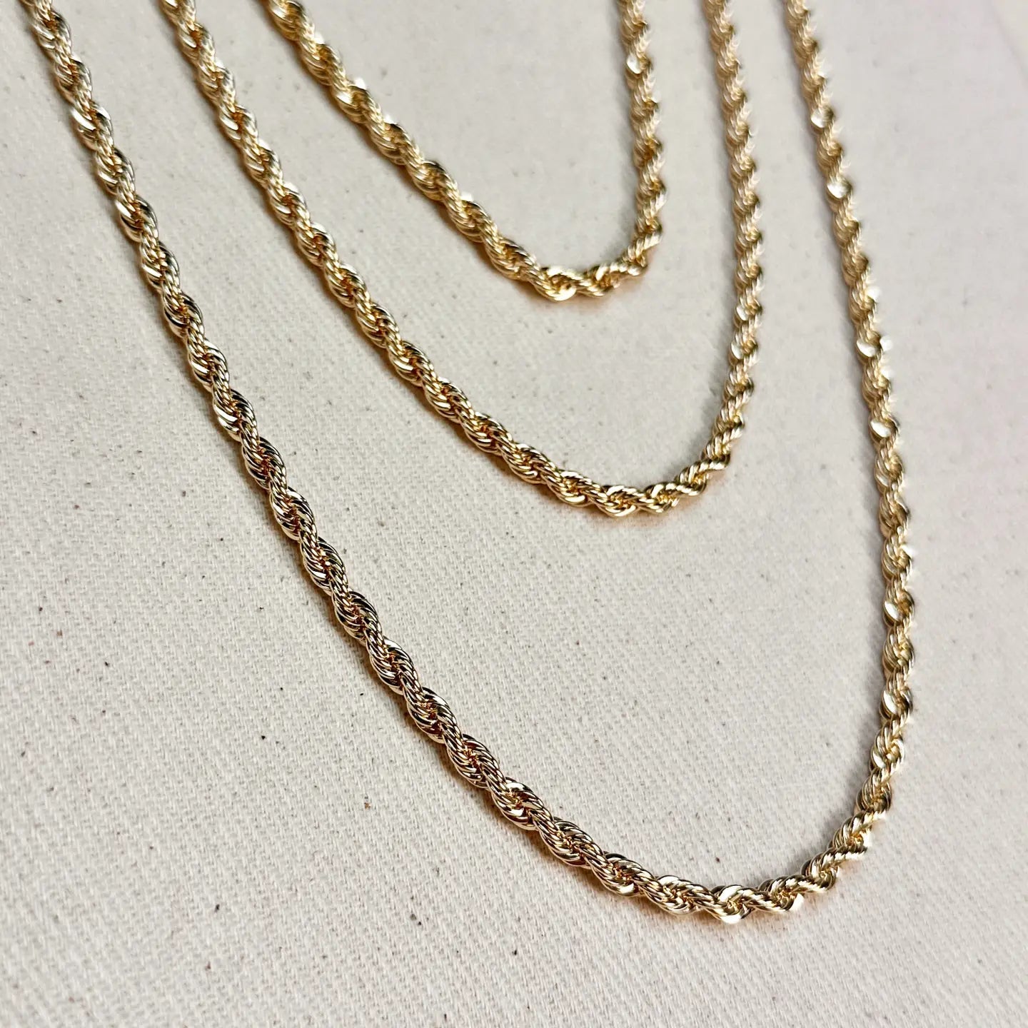 3mm Rope Chain Thick GF - She Chester