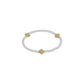 3mm Signature Cross Silver with Gold - She Chester