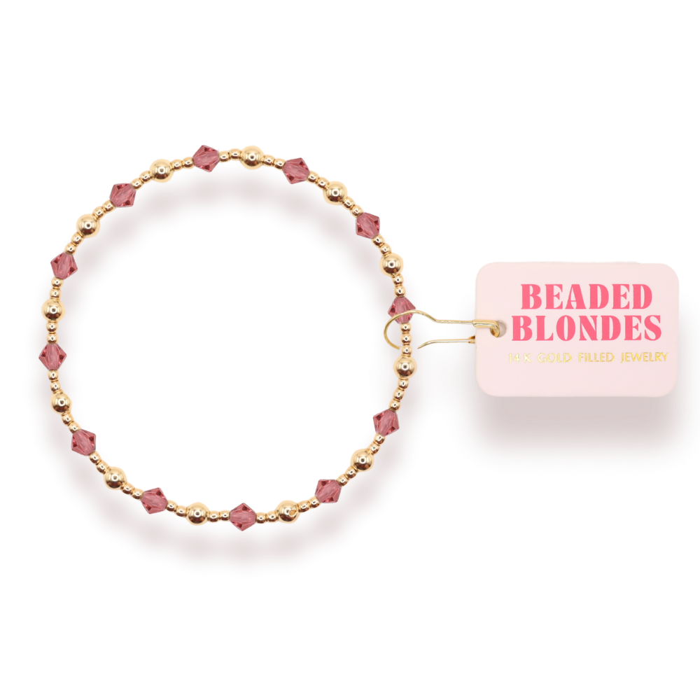 Blush Pink June Bracelet: Standard 6.75 inch