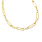 Heather Link Chain Necklace Gold