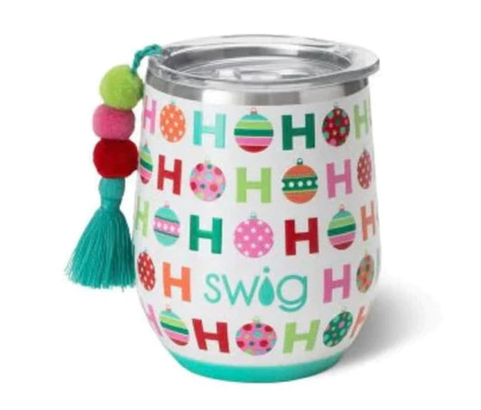 HoHoHo Stemless Wine Cup 14oz
