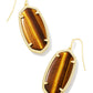 Elle Earrings Gold Brown Tigers Eye