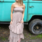 Sea You Later Strapless Dress