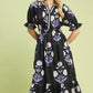 Bowie Blue Floral Midi