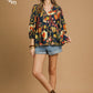Croton Navy Blouse