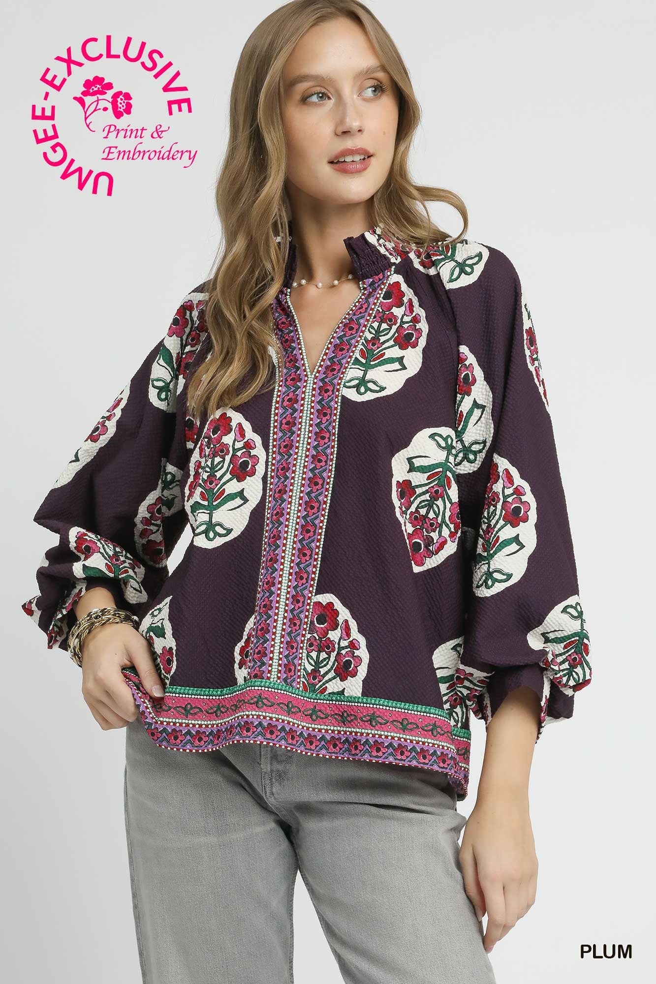 Midnight Plum Blouse