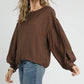 Work For It Brown Top