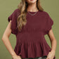 Etta Burgundy Top