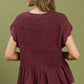 Etta Burgundy Top
