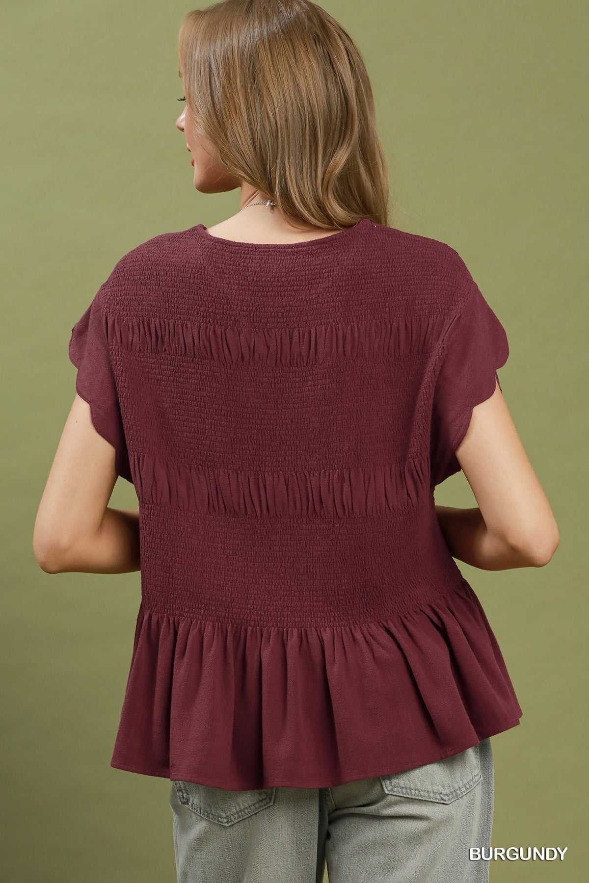 Etta Burgundy Top