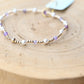 Pearl Sincerity Pattern 4mmBead Bracelet - Amethyest