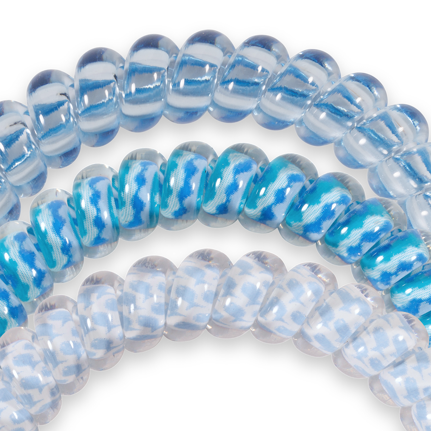 Spiral Hair Coils | Small | Summer Sky Hair Ties