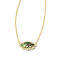 Genevieve Necklace Gold Abalone