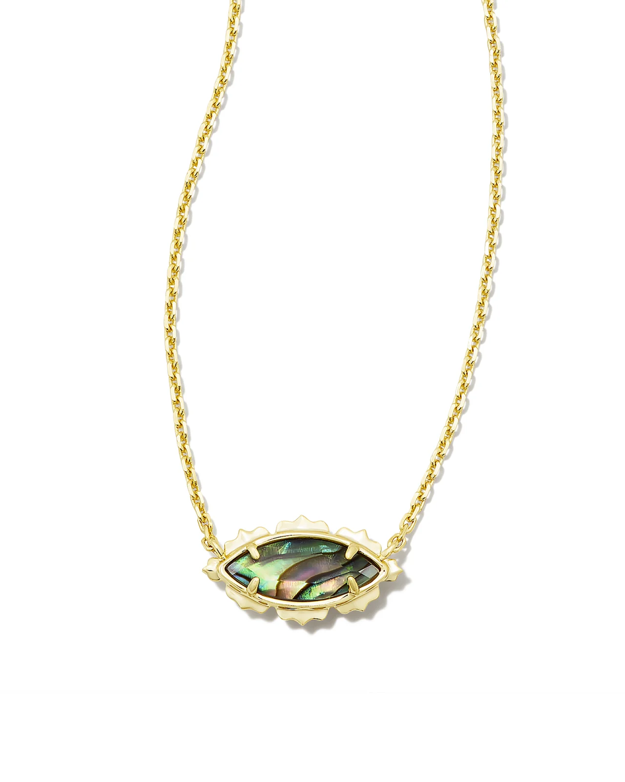 Genevieve Necklace Gold Abalone
