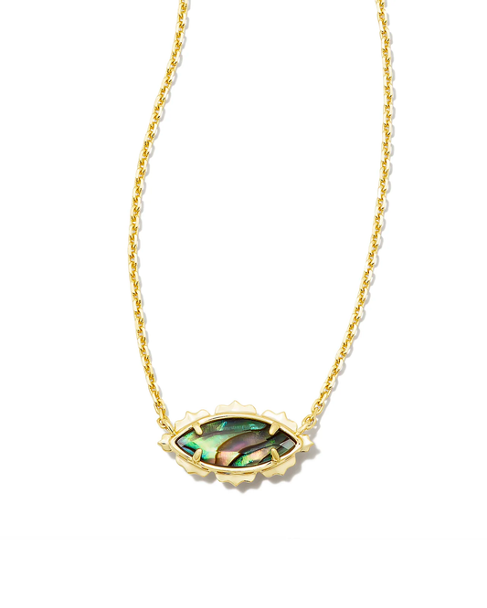 Genevieve Necklace Gold Abalone
