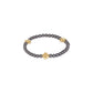 4mm Pearl Cross Dark Grey Gold - She Chester