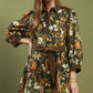 Fleur Olive Floral Dress -