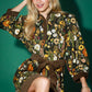 Fleur Olive Floral Dress -