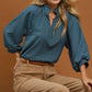Sadie Slate Blue Top -