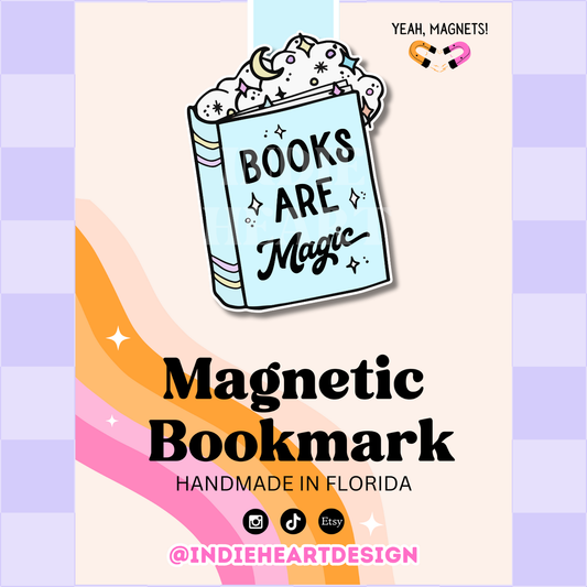Books Are Magic | Magnetic Bookmark: No