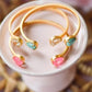 Peyton Cuff Rose Glass