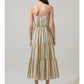 Valera Striped Trisha Tiered Midi Dress