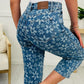 HW Crop Wide Leg Flower Jean Style 88772