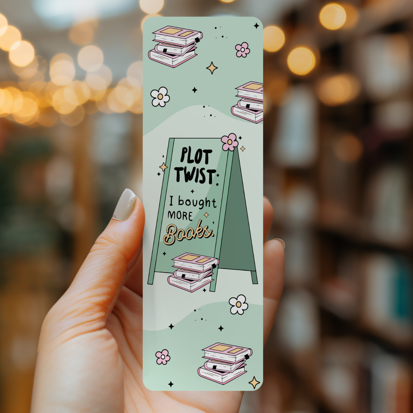 Plot Twist Soft Matte Laminated Bookmark