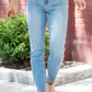 Cheetah Camo HiWaist Slim Jeans -