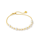 Jovie Beaded Delicate Bracelet Gold Pearl
