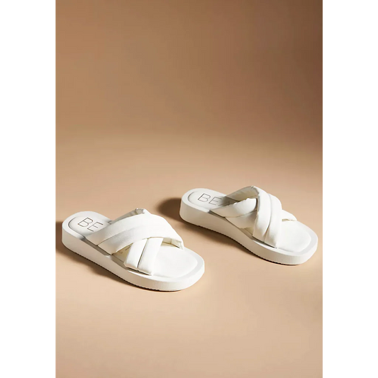 Piper Slide Sandal - White -