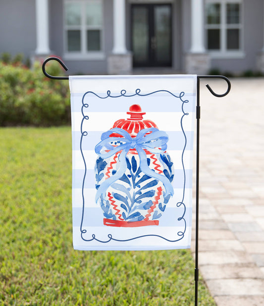 Patriotic Ginger Jar: 12" x 18"