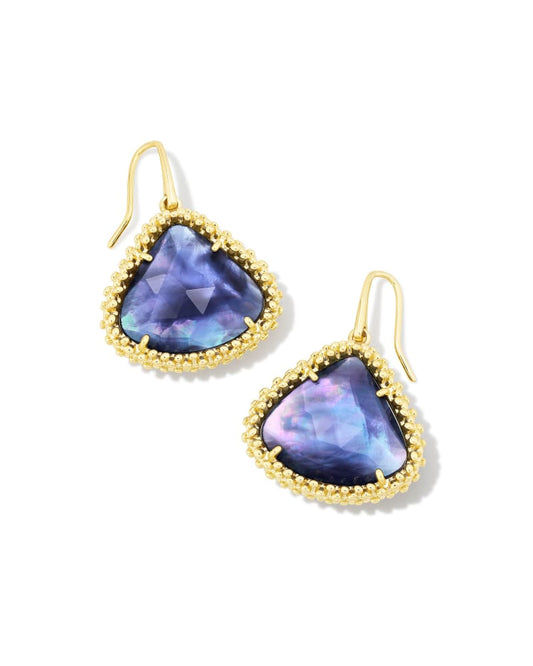 Framed Kendall Lg Earrings Rhod Lavender Illusion