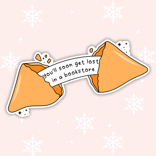 Bookstore Fortune Cookie Sticker : 2.5"