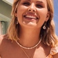 Jovie Pearl Gold Beaded Strand Neck