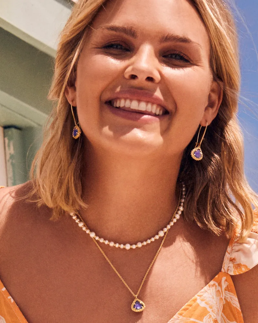 Jovie Pearl Gold Beaded Strand Neck