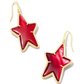 Ada Star Drop Earring Cranberry Illusion