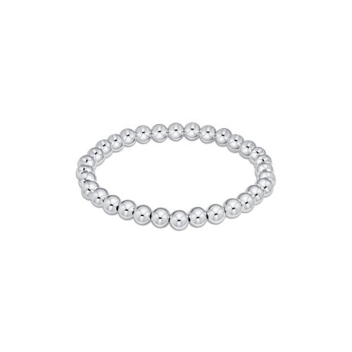 6mm Classic Sterling Bead Bracelet - She Chester