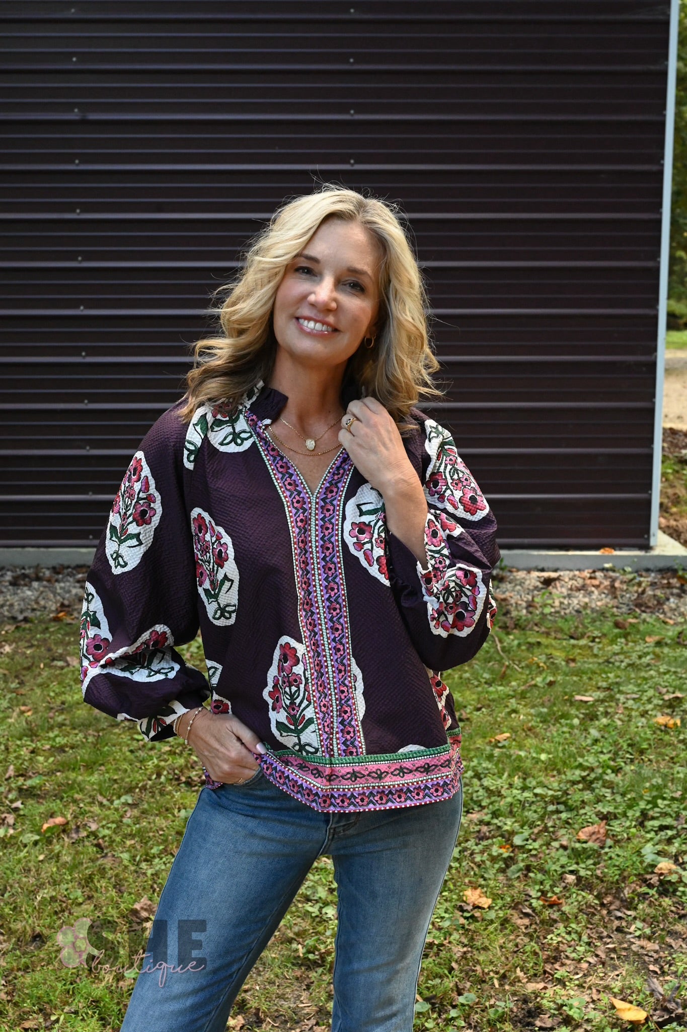 Midnight Plum Blouse