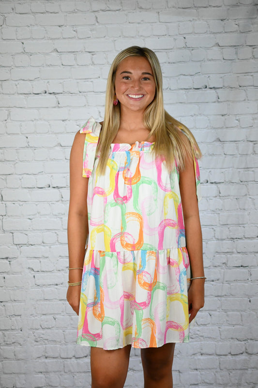 Abstract Paradise Dress -