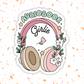 Audio Book Girlie Vinyl Sticker – Book Lover Gift: 2.5"