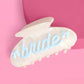 White Bride Hair Clip