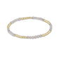 BLISSFUL PATTERN 2.5MM BEAD BRACELET - MOONSTONE
